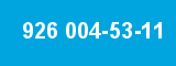 926 004-53-11